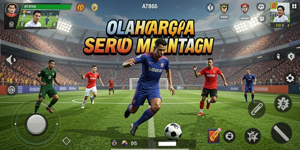 Tampilan gameplay AT866 yang menampilkan aksi olahraga seru dan dinamis.