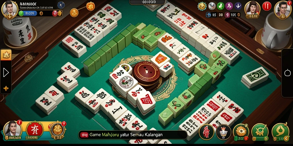 Tampilan menarik dari gameplay Mahjong di BANDARCOLOK.
