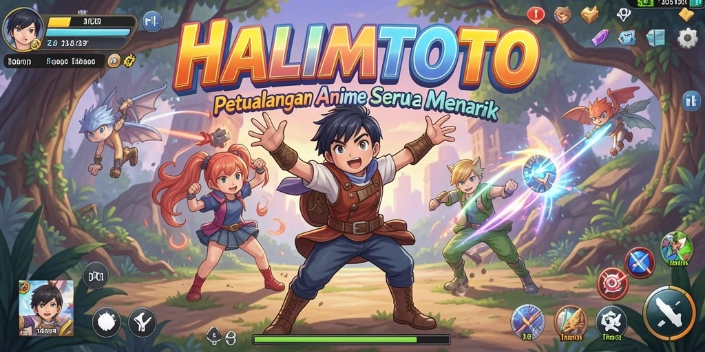 Screenshot menampilkan aksi seru dalam game Anime HALIMTOTO.