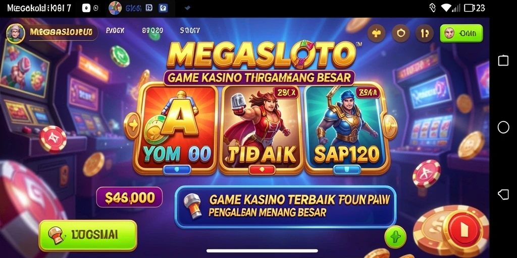 Gameplay seru dari MEGASLOTO dengan berbagai pilihan permainan kasino.