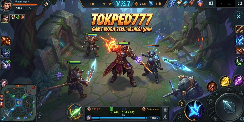 Tangkapan layar gameplay seru TOKPED777 di arena pertempuran.